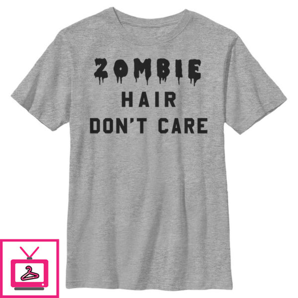 Boy’s Lost Gods Halloween Zombie Hair Don’t Care T-Shirt