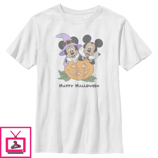 Boys Mickey Friends Halloween Vampire Mickey Minnie T Shirt 1 1