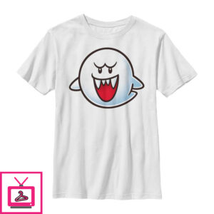 Boy’s Nintendo Mario Boo Ghost Smile T-Shirt