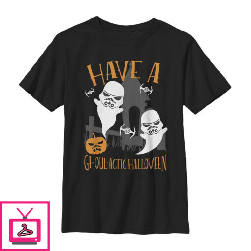 Boys Star Wars Ghoulactic Halloween Stormtrooper T Shirt 1