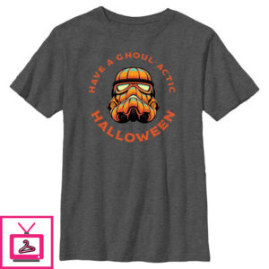 Boy’s Star Wars Halloween Stormtrooper Have a Ghoul-Actic Halloween T-Shirt