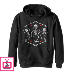 Boy’s Star Wars Halloween Vader Skeleton Dance Pull Over Hoodie