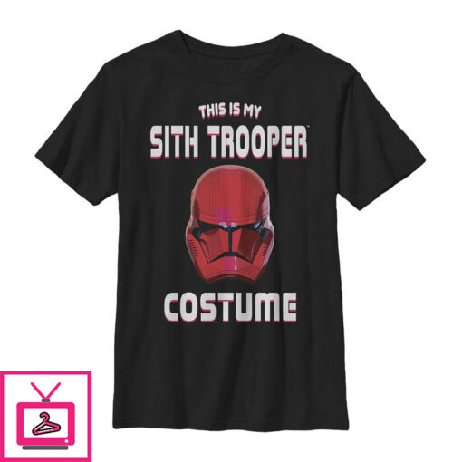 Boys Star Wars The Rise of Skywalker Halloween Sith Trooper Costume T Shirt 1