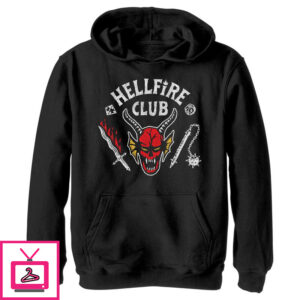 Boy’s Stranger Things Hellfire Club Costume Pull Over Hoodie