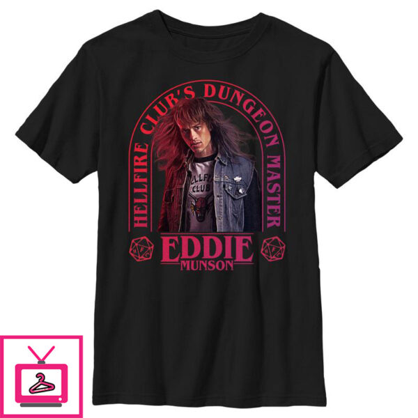 Boy’s Stranger Things Hellfire Club Dungeon Master Eddie T-Shirt