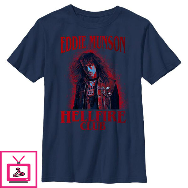 Boy’s Stranger Things Hellfire Club Eddie Munson T-Shirt