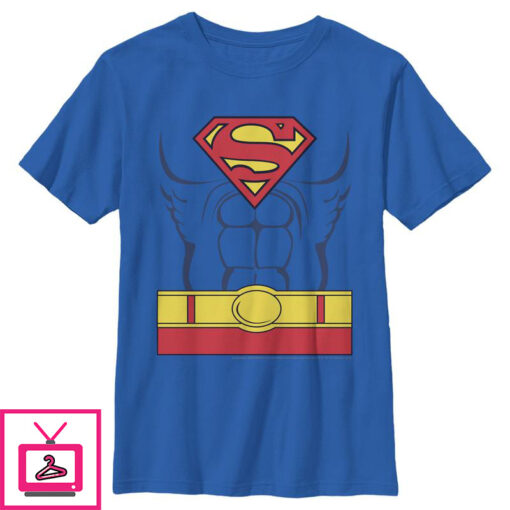 Boys Superman Hero Costume T Shirt 1