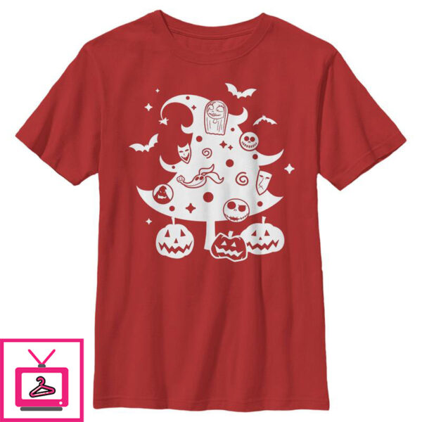 Boy’s The Nightmare Before Christmas Character Christmas Tree T-Shirt