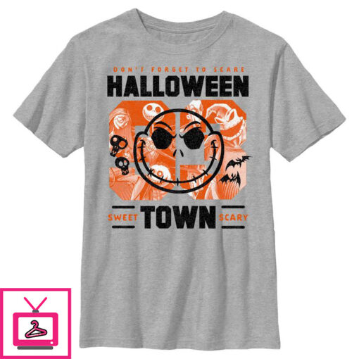 Boys The Nightmare Before Christmas Halloweentown Collegiate T Shirt 1