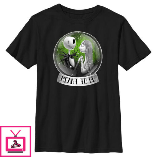 Boys The Nightmare Before Christmas Jack and Sally Meant To Be T Shirt 1