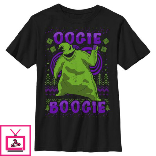 Boys The Nightmare Before Christmas Oogie Boogie Ugly Sweater T Shirt 1