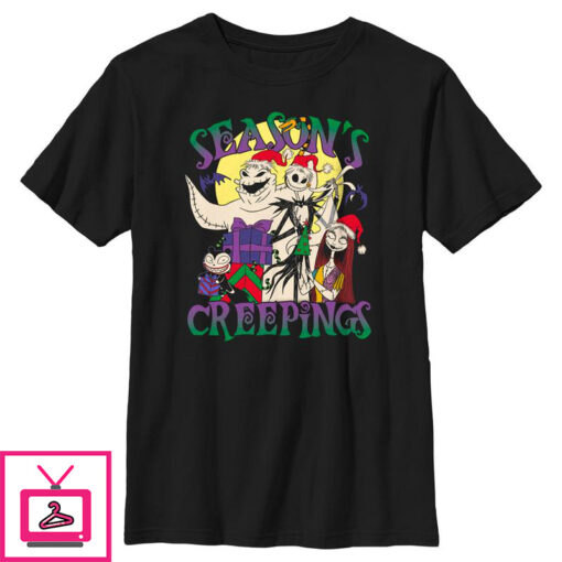 Boys The Nightmare Before Christmas Seasons Creepings T Shirt 1