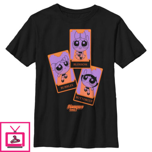 Boys The Powerpuff Girls Halloween Tarot Cards T Shirt 1