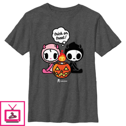 Boys Tokidoki Halloween Trick or Treat Couple T Shirt 1