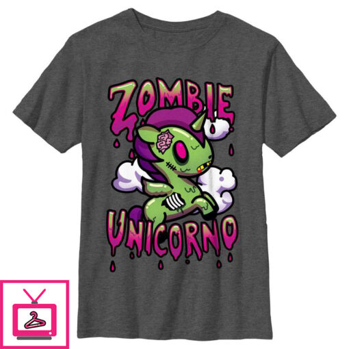 Boys Tokidoki Zombie Unicorno Milo T Shirt 1