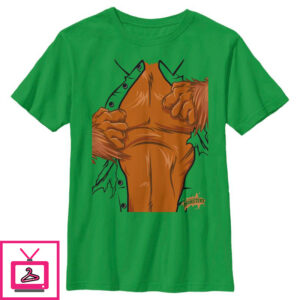 Boy’s Universal Monsters Halloween Ripped Chest Costume T-Shirt