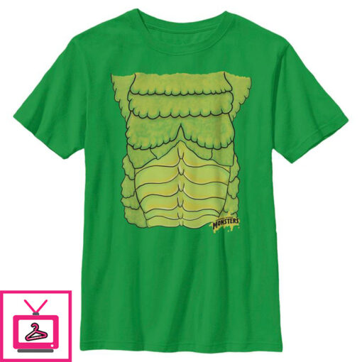 Boys Universal Monsters Halloween Scaly Chest Costume T Shirt 1