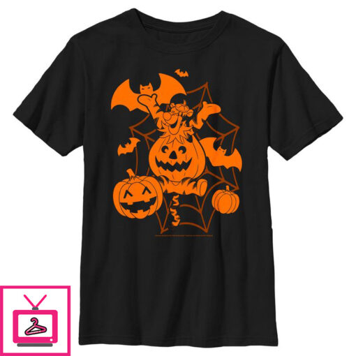 Boys Winnie the Pooh Pumpkin Tigger T Shirt 1