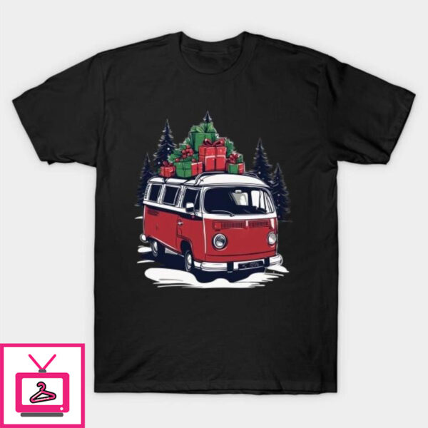 Camping Christmas in the Van Full of Gifts T-Shirt