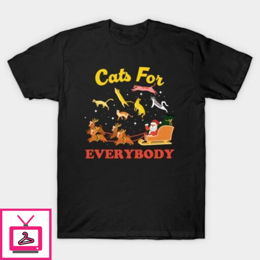 Cats for everybody Christmas vintage T Shirt 1 1