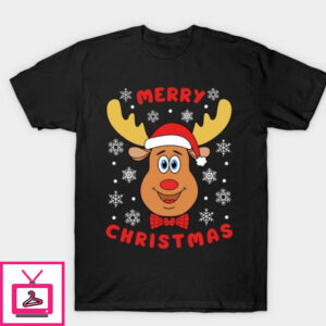 Christmas Moose Merry Christmas T-Shirt