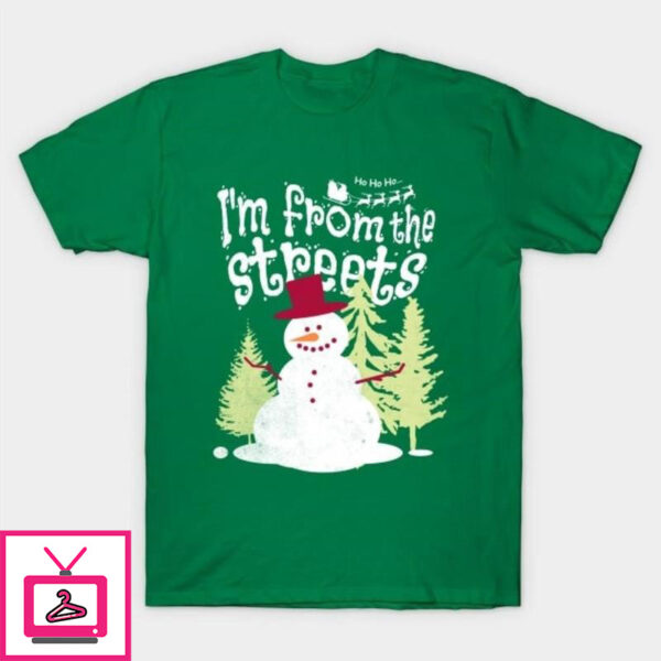 Christmas Snowman costume a sarcastic people funny T-Shirt