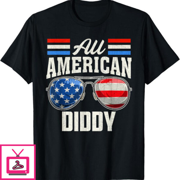 Free Diddy T-Shirt All American Diddy 4th Of July Family