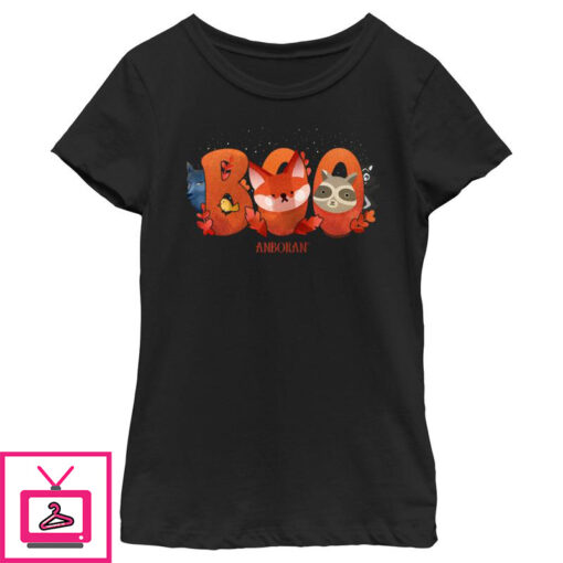 Girls Anboran Boo Animals T Shirt 1