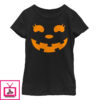 Girl’s CHIN UP Halloween Jack o’ Lantern Face T-Shirt