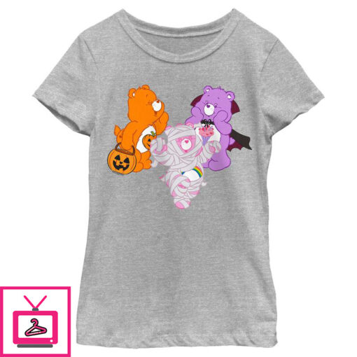 Girls Care Bears Halloween Bears T Shirt 1