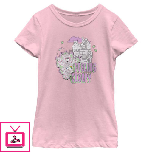 Girls Care Bears Halloween Cheer Bear Feeling Creepy T Shirt 1