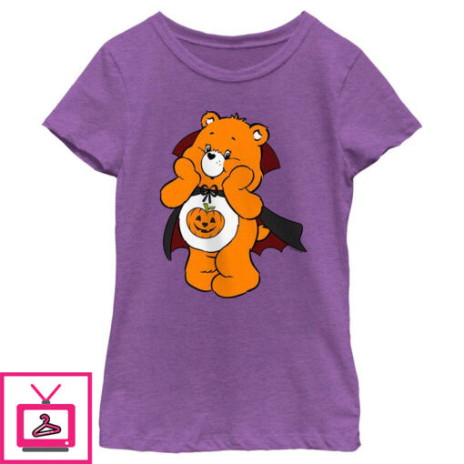 Girls Care Bears Trick or Sweet Bear T Shirt 1