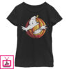 Girl’s Ghostbusters Halloween Pumpkin Logo T-Shirt