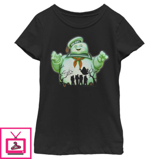 Girls Ghostbusters Halloween Stay Puft Marshmallow Man T Shirt 1