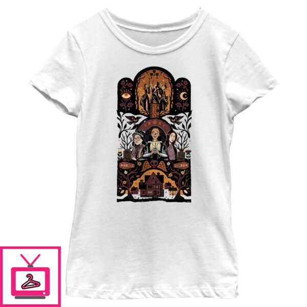 Girl’s Hocus Pocus 2 Ornate Ritual Poster T-Shirt