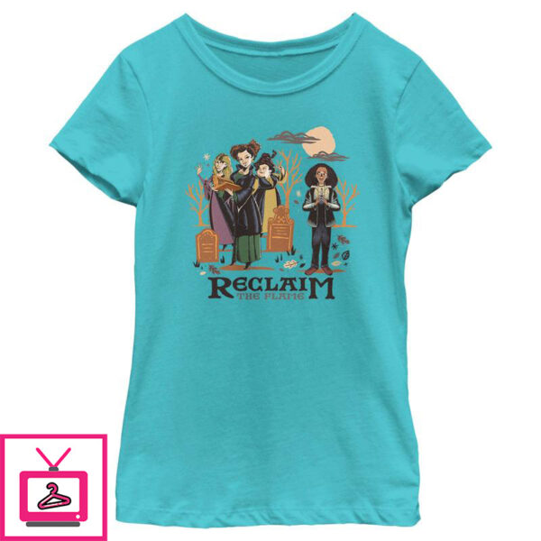 Girls Hocus Pocus 2 Reclaim the Flame T Shirt 1