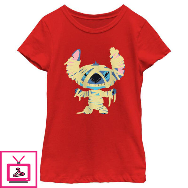 Girls Lilo Stitch Halloween Mummy Stitch T Shirt 1