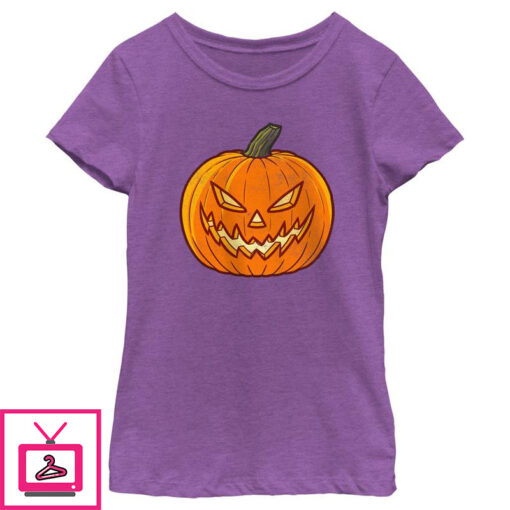 Girls Lost Gods Halloween Evil Jack O Lantern T Shirt 1