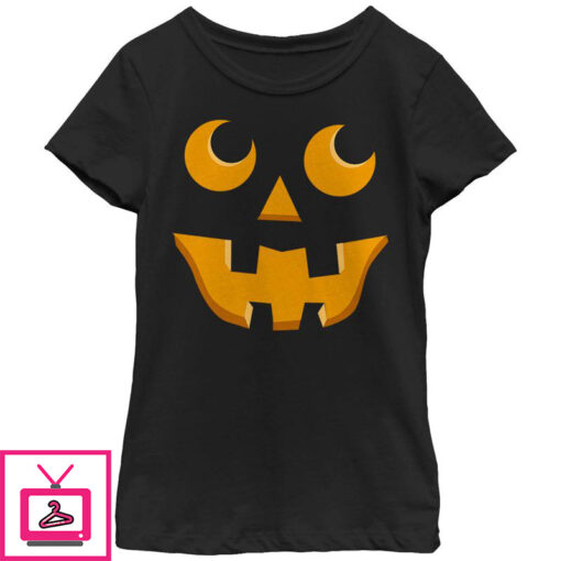 Girls Lost Gods Halloween Jack o Lantern Toothy Grin T Shirt 1