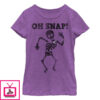 Girl’s Lost Gods Halloween Oh Snap Skeleton T-Shirt