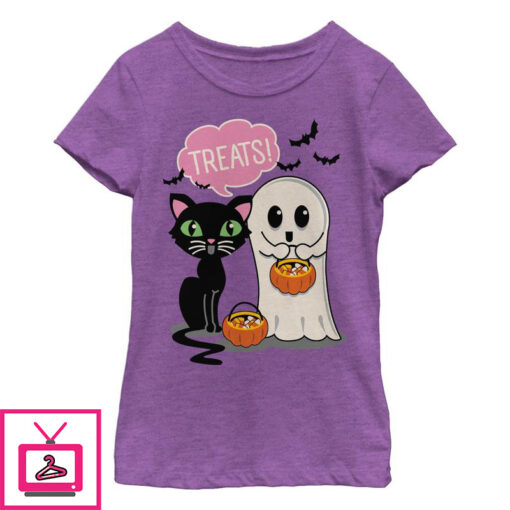 Girls Lost Gods Halloween Treat Friends T Shirt 1