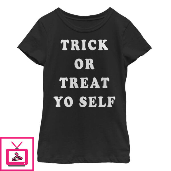 Girls Lost Gods Halloween Trick Or Treat Yourself T Shirt 1