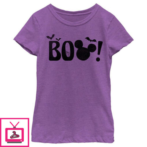 Girls Mickey Friends Halloween BOO T Shirt 1 1