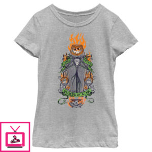 Girl’s The Nightmare Before Christmas Long Live the Pumpkin King T-Shirt