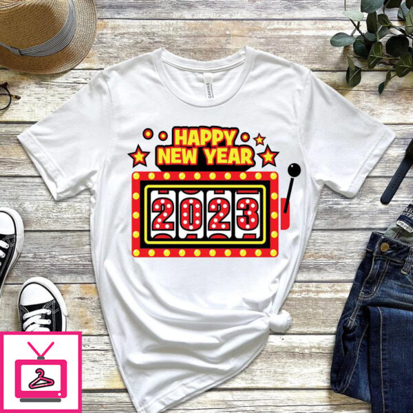 Happy New Year 2023 T-Shirt Hello Gift