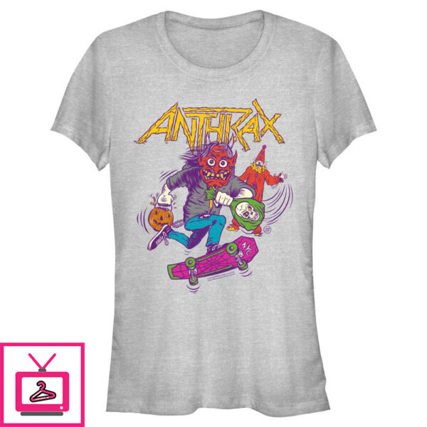 Juniors Anthrax Halloween Not Man T Shirt 1