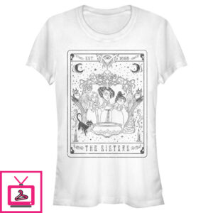 Junior’s Hocus Pocus Sanderson Sister Tarot Card T-Shirt