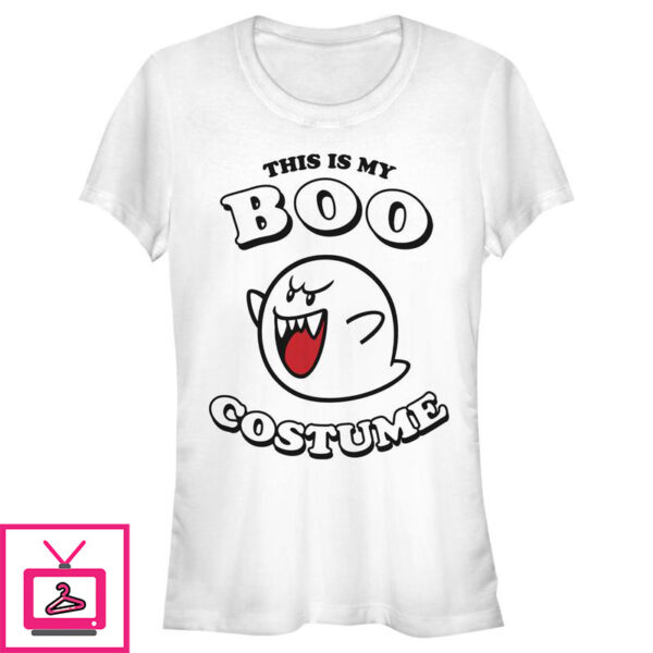 Junior’s Nintendo Mario Boo Costume T-Shirt