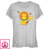 Junior’s Pokemon Halloween Pumpkin Pikachu T-Shirt