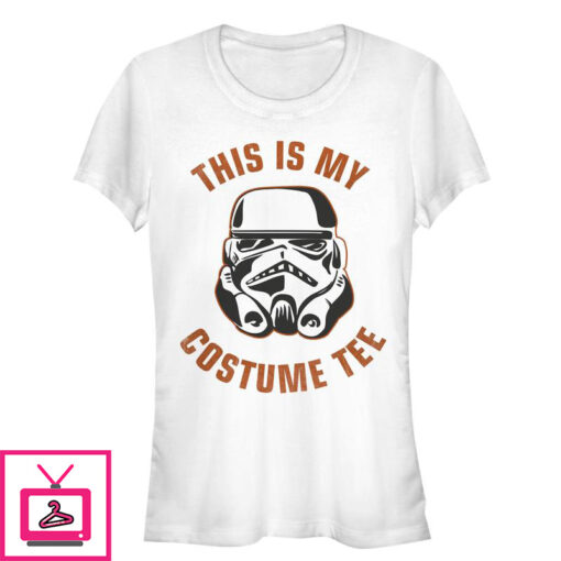 Juniors Star Wars Halloween This is My Stormtrooper Costume T Shirt 1